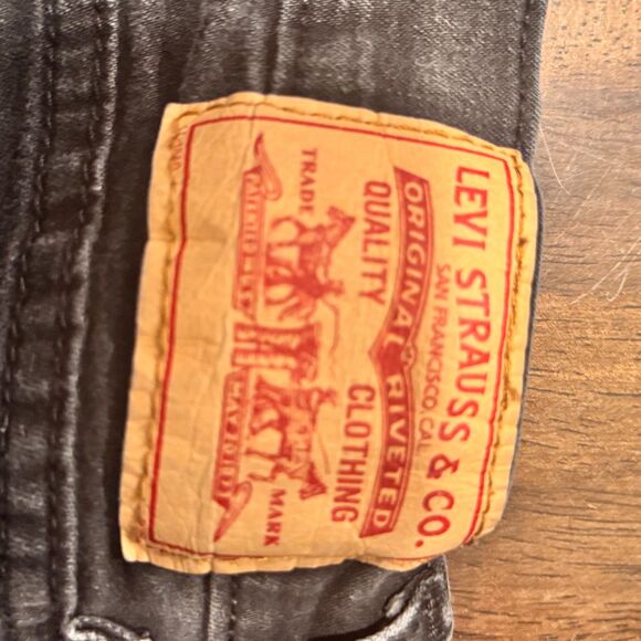 Levi’s 512 Perfectly Slimming Bootcut Women’s Plus 24W Black Charcoal Stretch - Picture 6 of 6